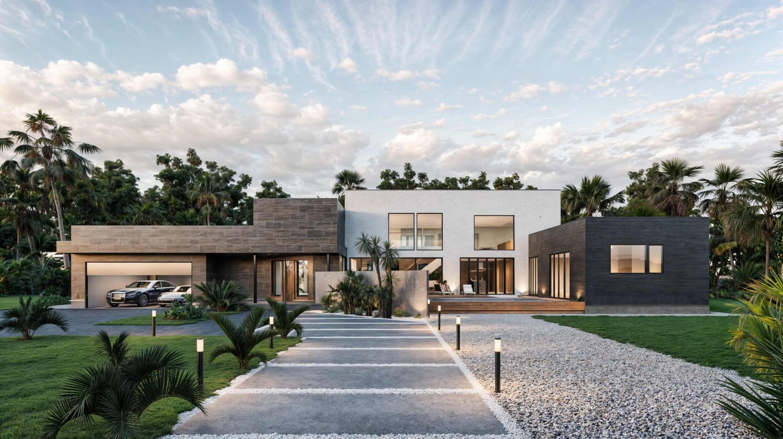 庭園付き別荘 CGパース Tropical Garden Villa 外観