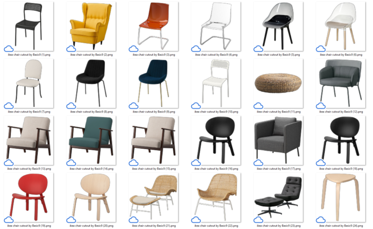 70 IKEA chair cut out #01