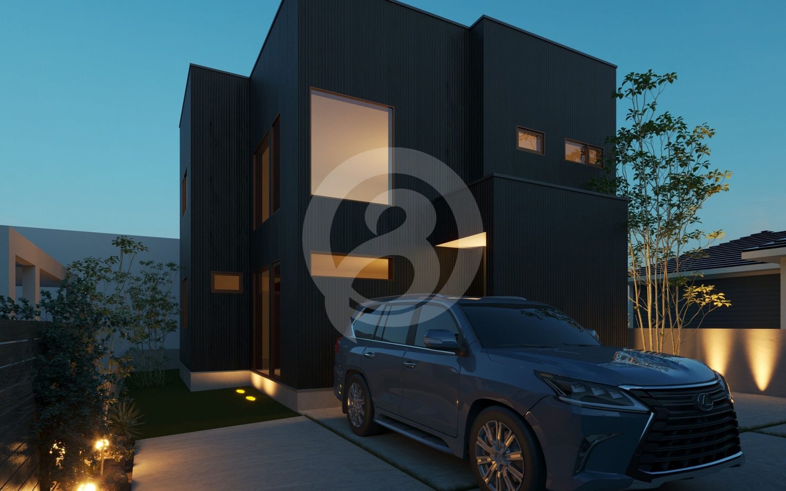 住宅の外観パース