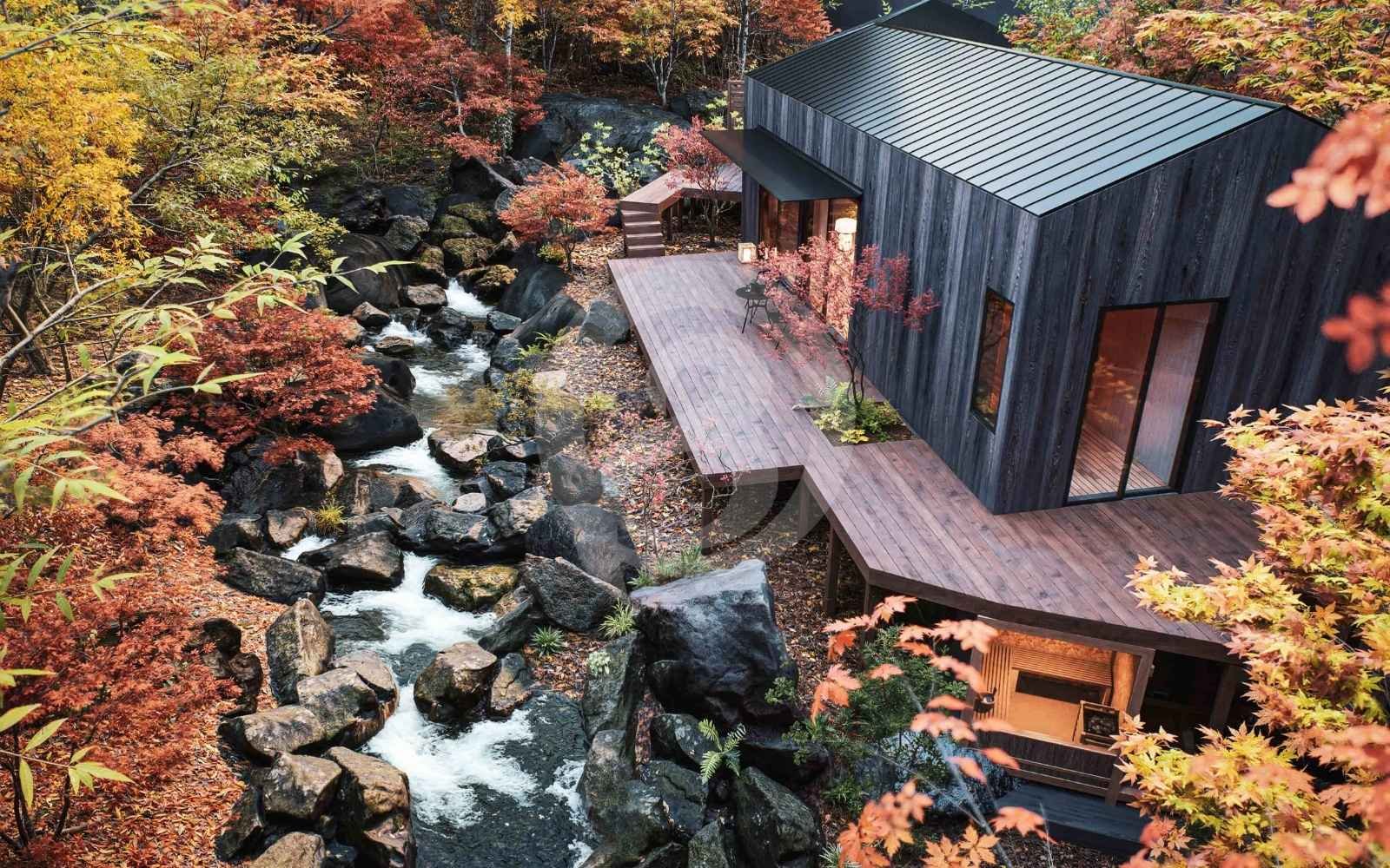 ヴィラプロジェクトの外観3D動画レンダリング ヴィラプロジェクトの外観3D動画レンダリング例