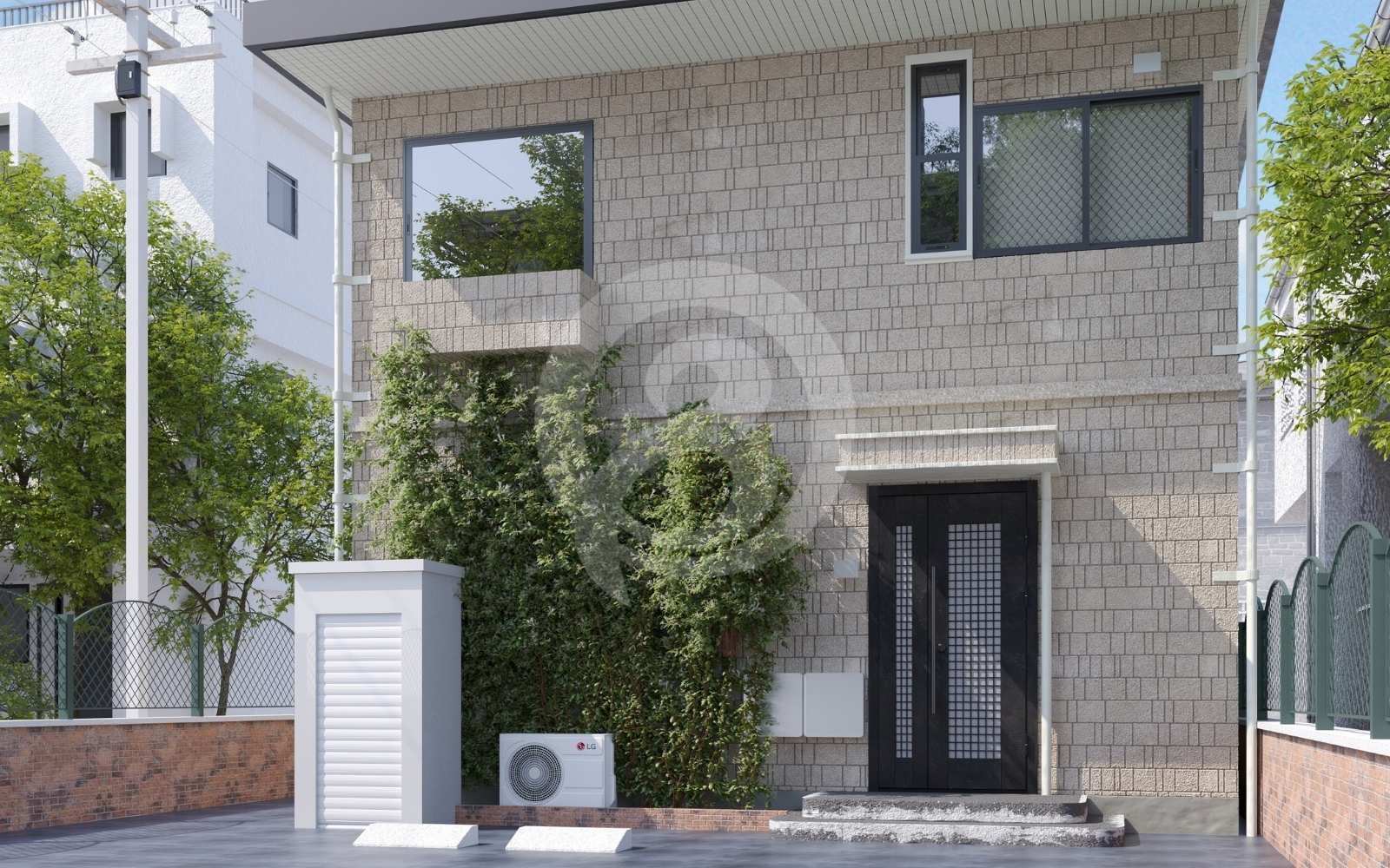 家の外観パース