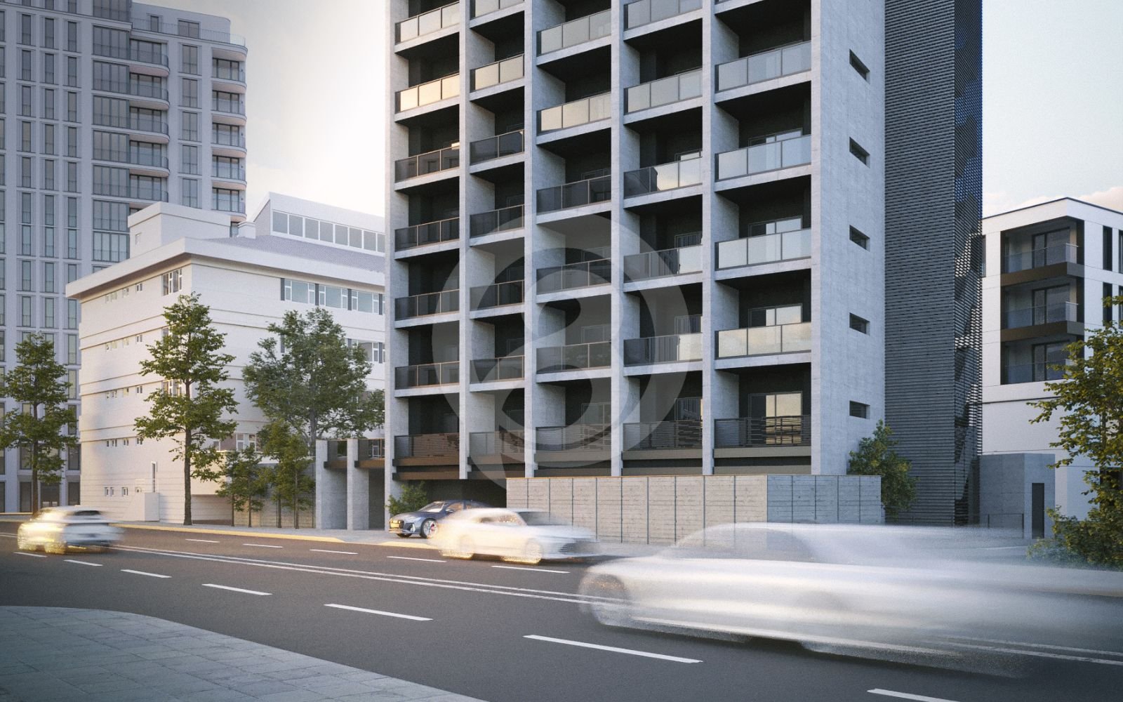 不動産プロジェクトの3D外観レンダリング