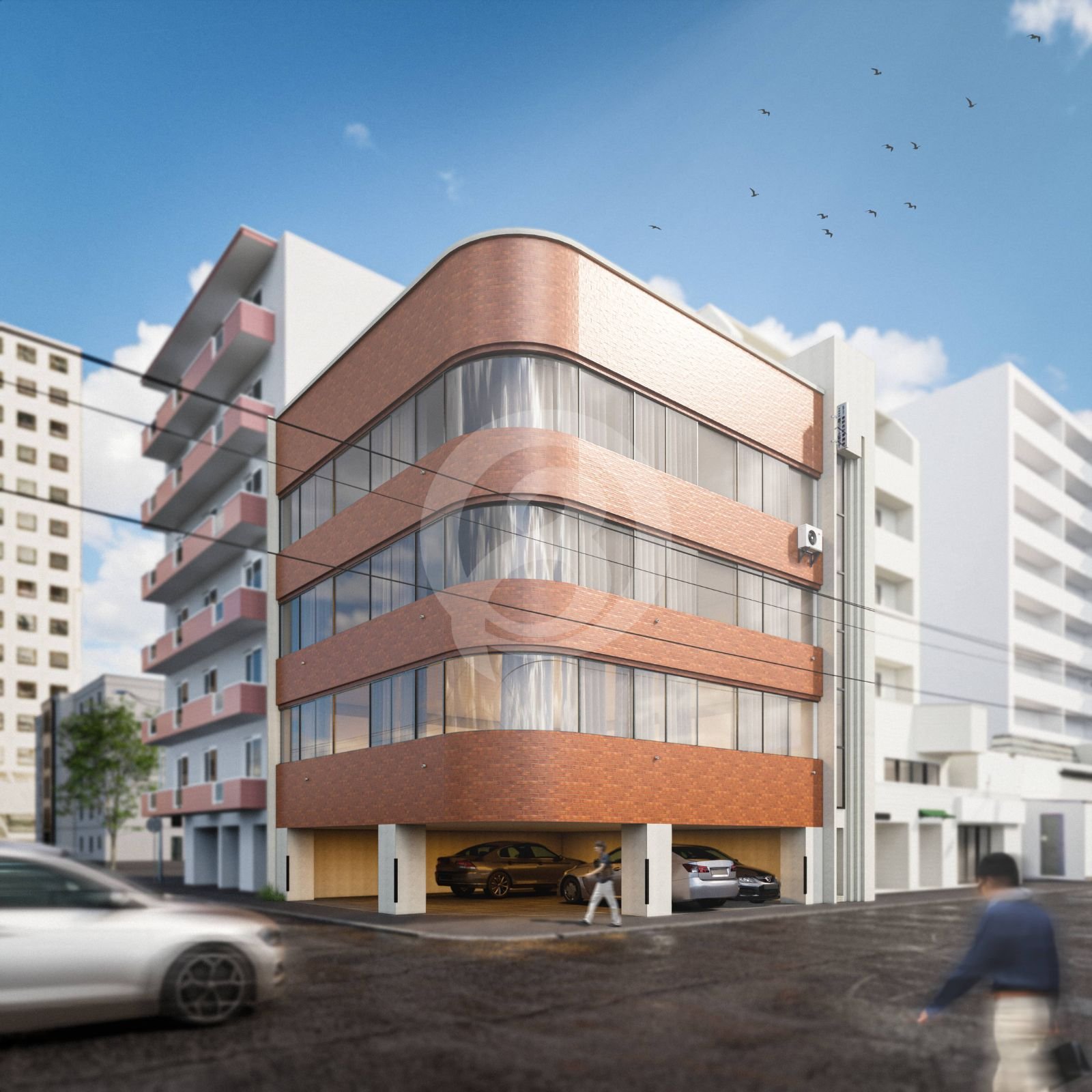 不動産プロジェクトの3D図面