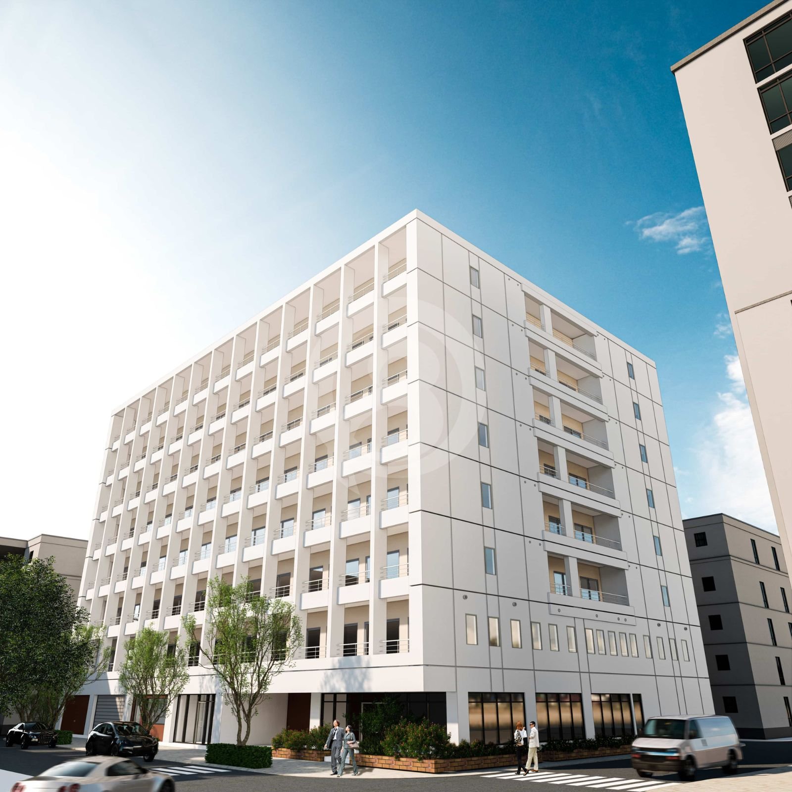 不動産プロジェクトの外観パース