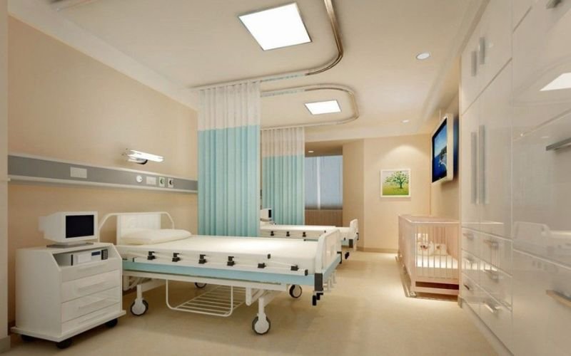 回復室の3Dレンダリング