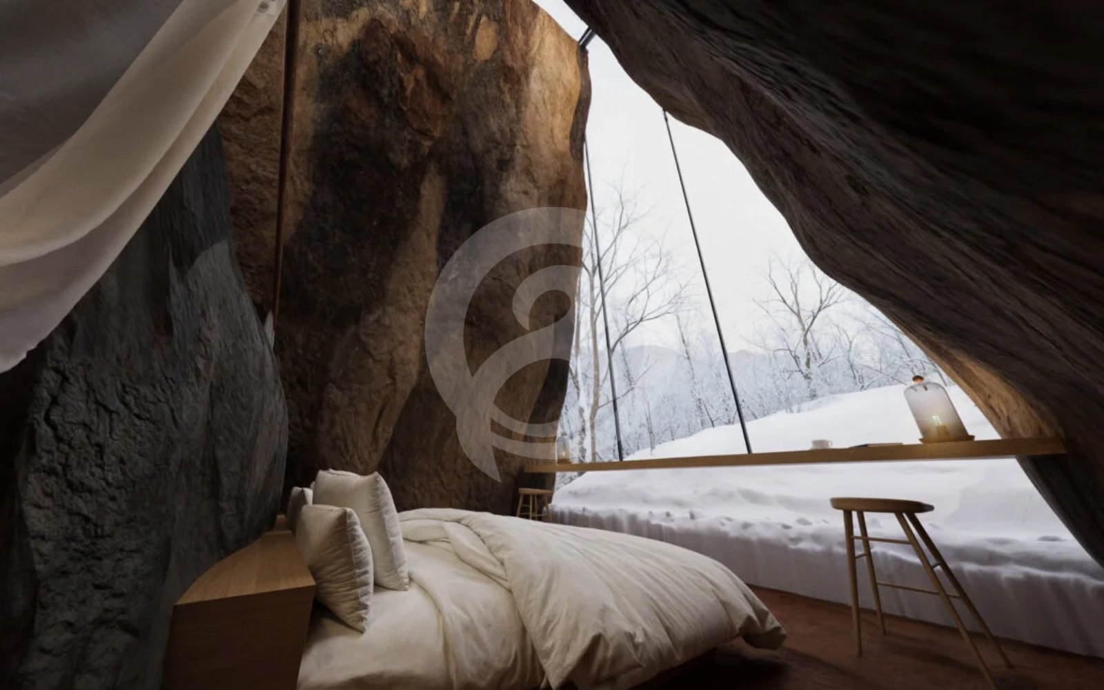 屋外ベッドルームのパースサンプル