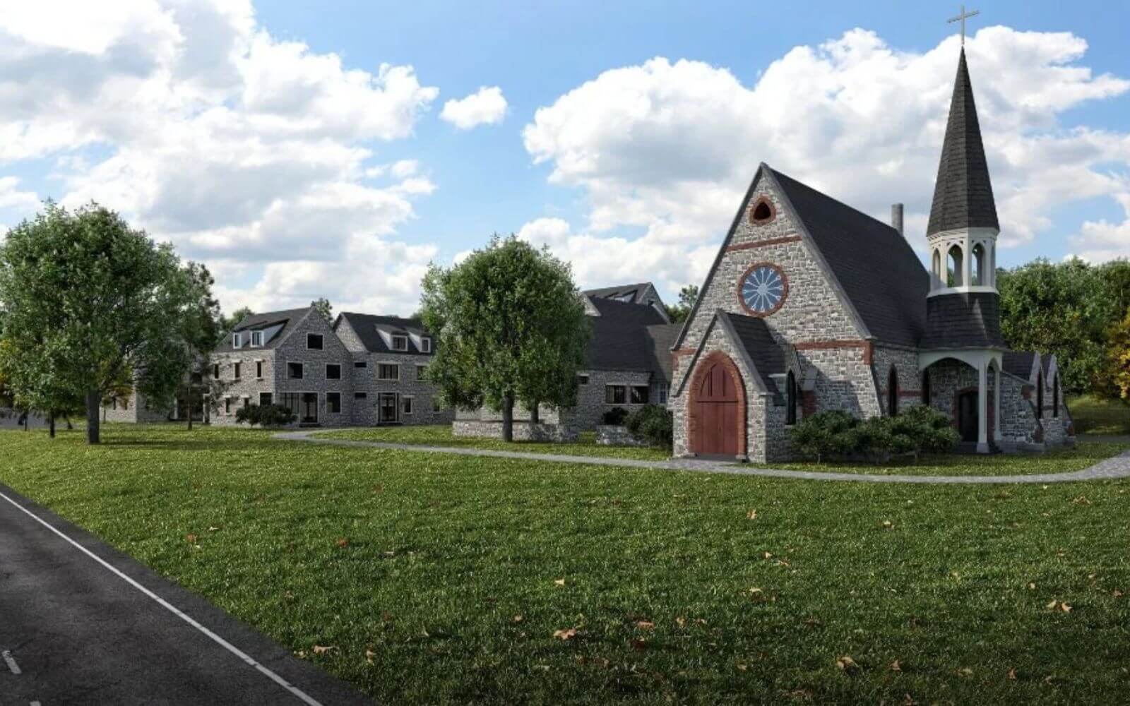 教会の3D設計図