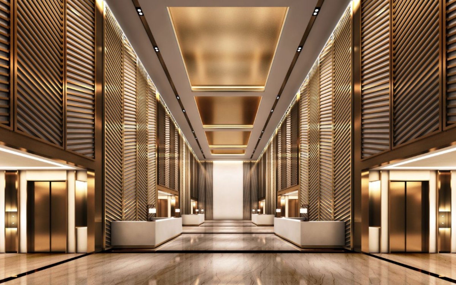 ホテルのための3D建築パースデザイン