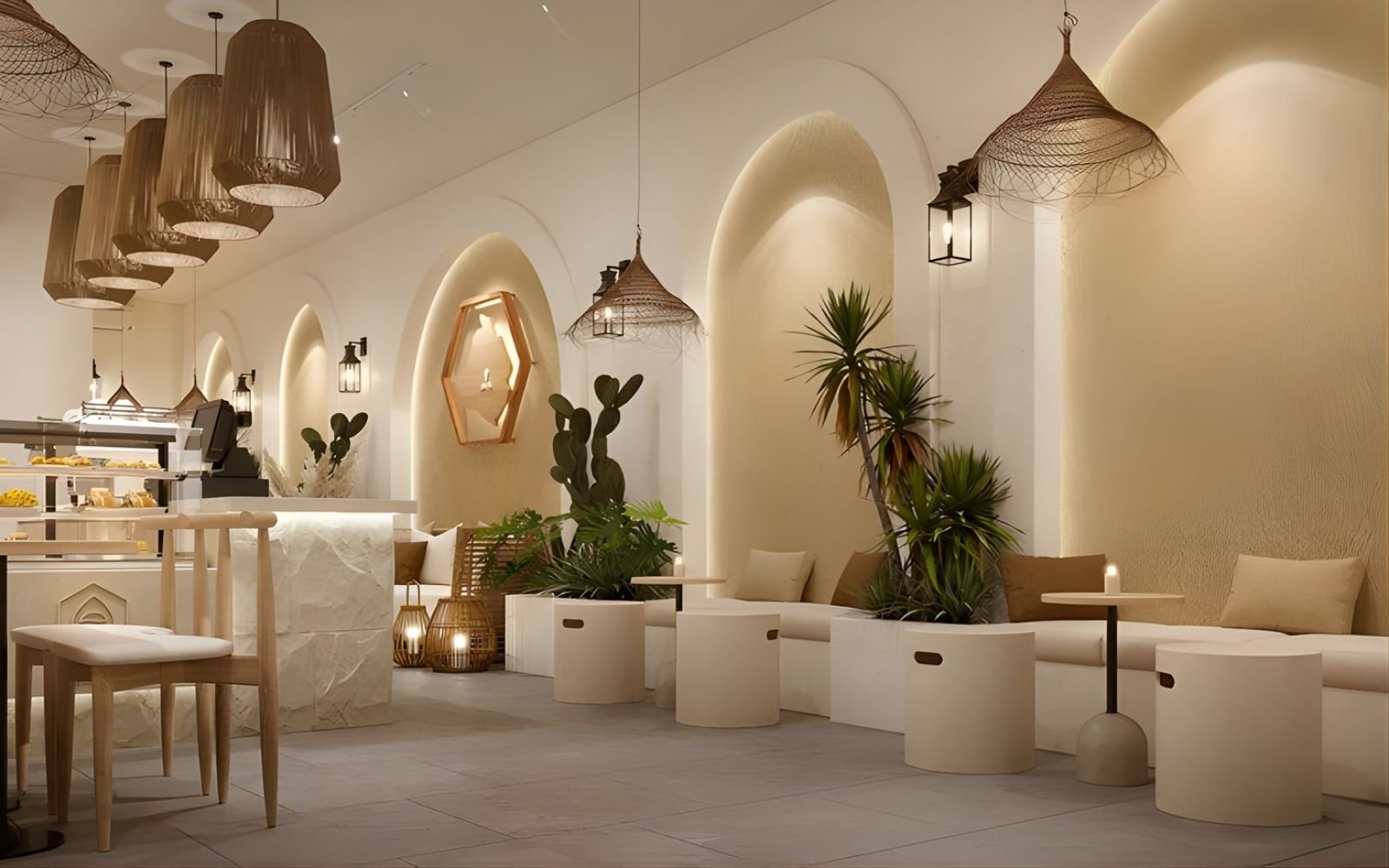 カフェの3D内観パース