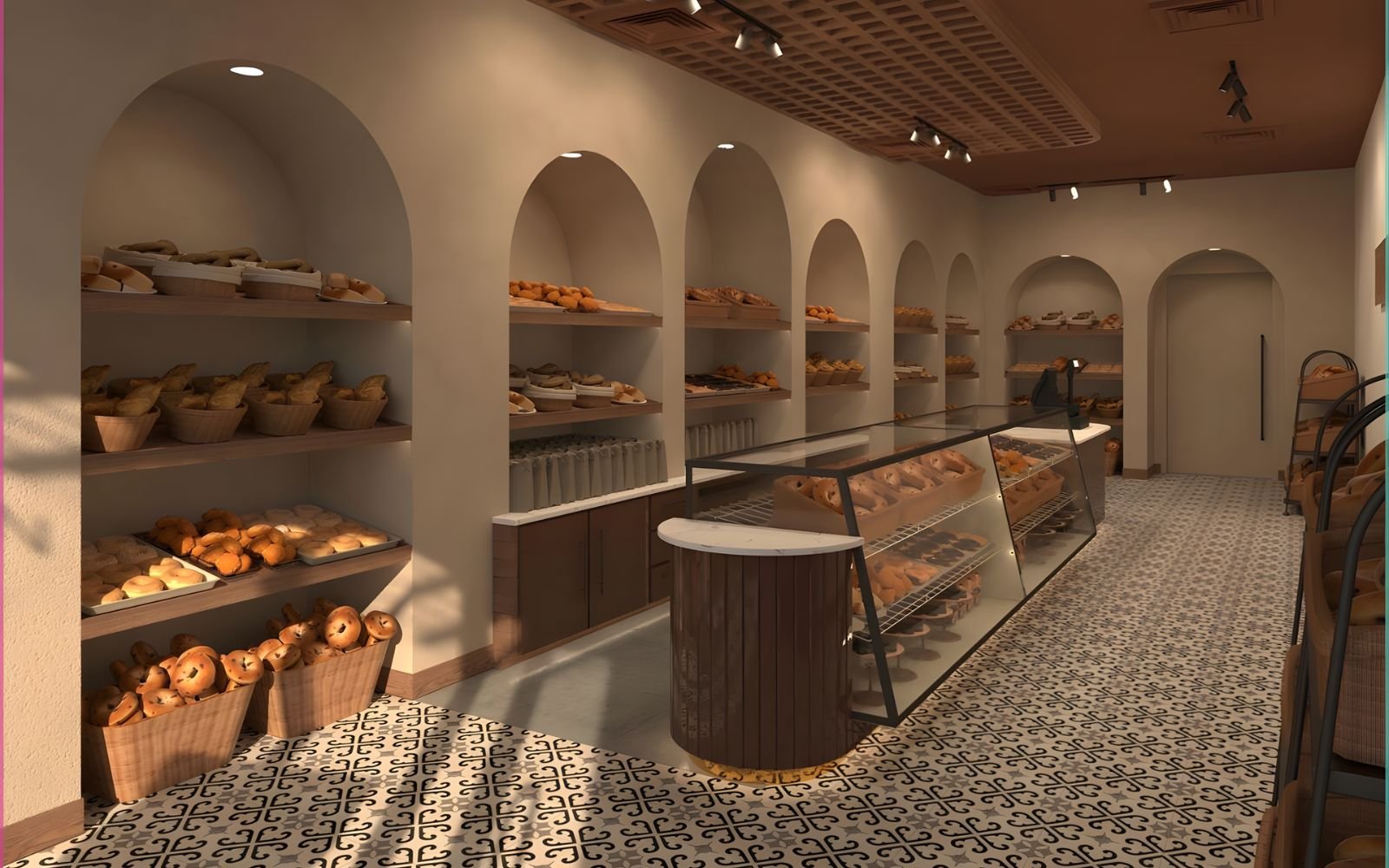 サンドイッチショップ向け3Dパース