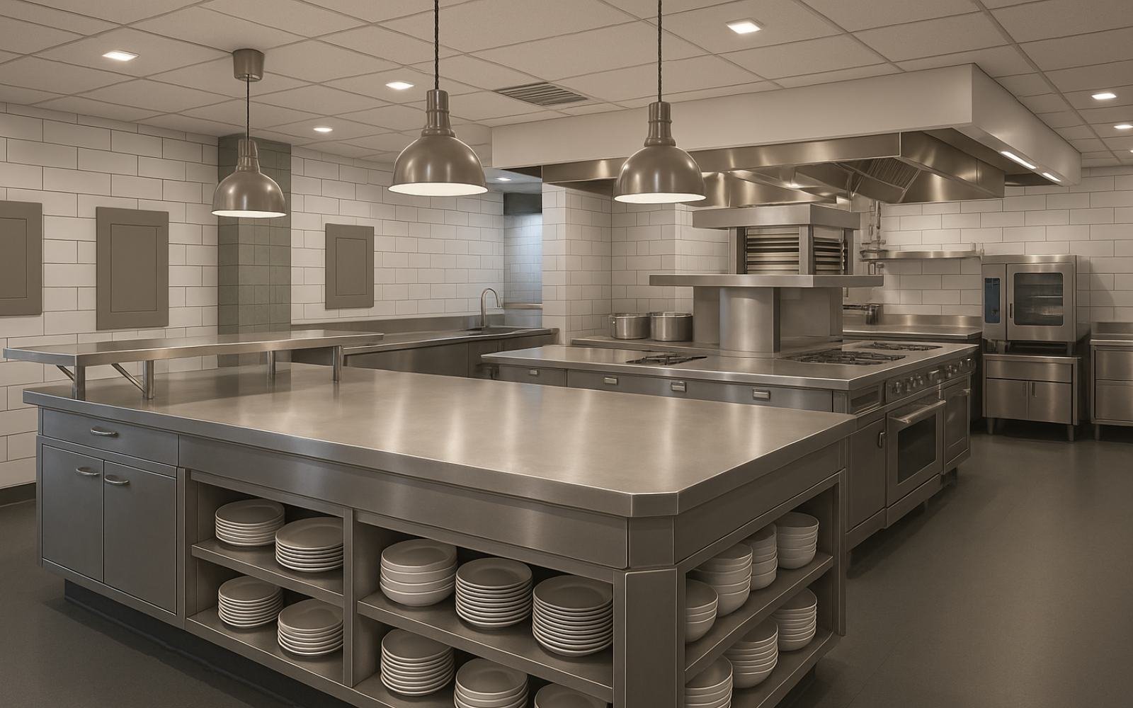 レストラン キッチン 3D