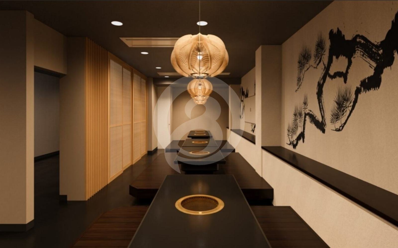 レストラン 内装 ラグジュアリー 3D