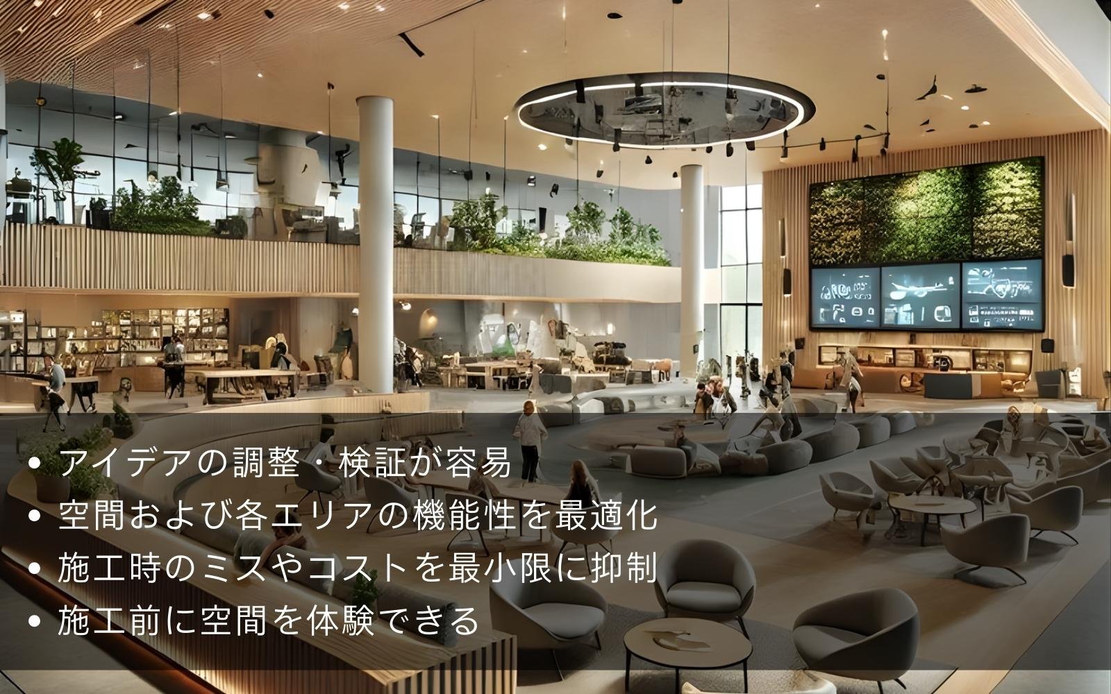 図書館の3D建築ビジュアライゼーション