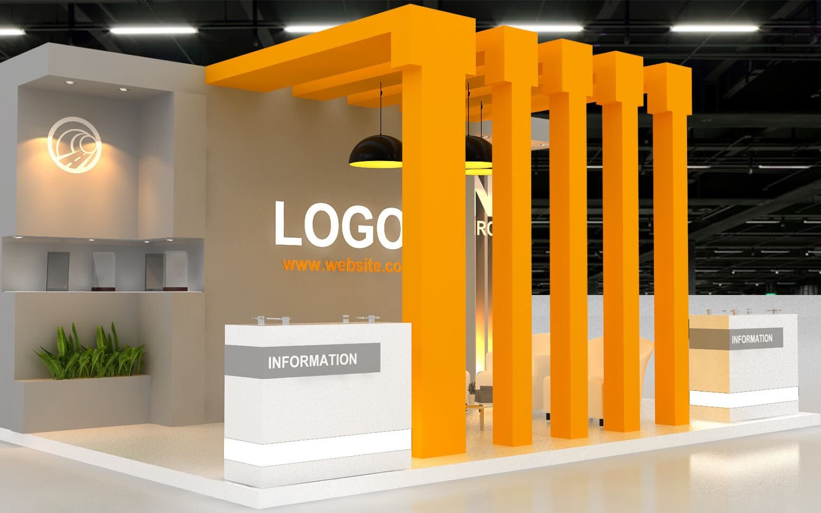 展示ブースのパース