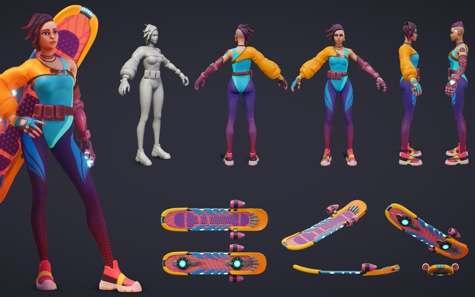 シーンおよびキャラクターデザイン