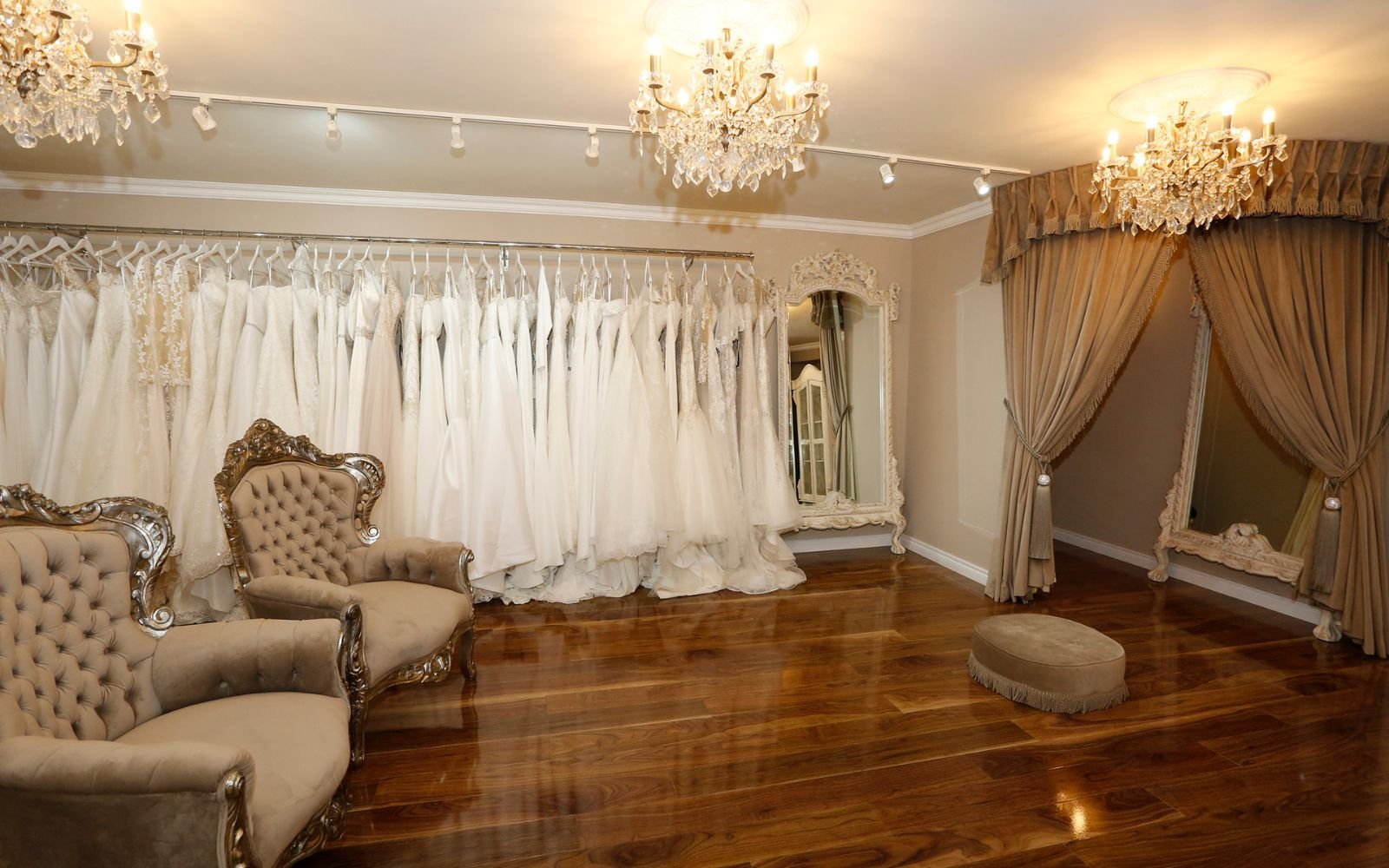 ドレス展示スペースのレンダリング画像