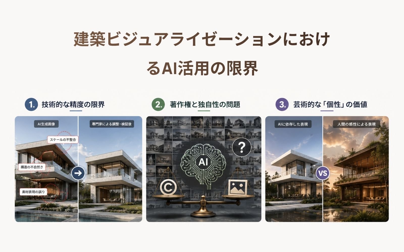 建築ビジュアライゼーションにおけるAI活用の限界