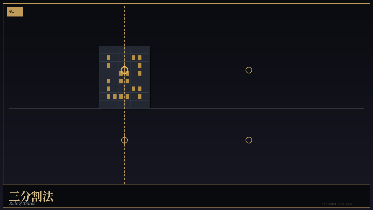 三分割法（Rule of Thirds）