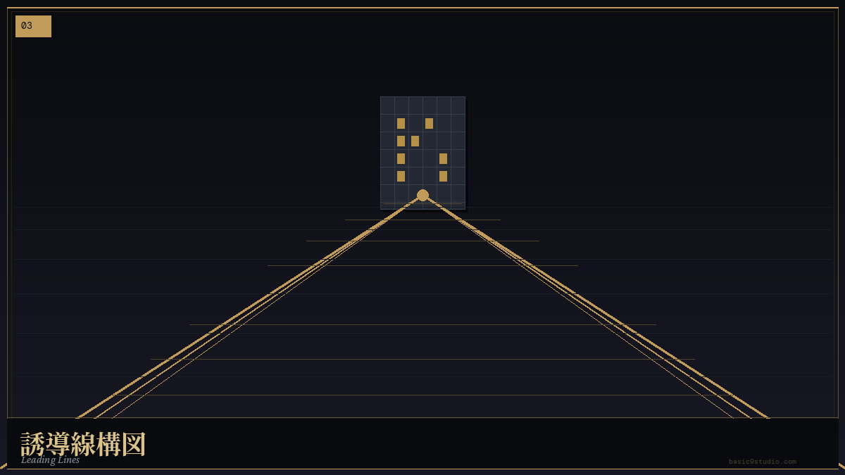 誘導線構図（Leading Lines）