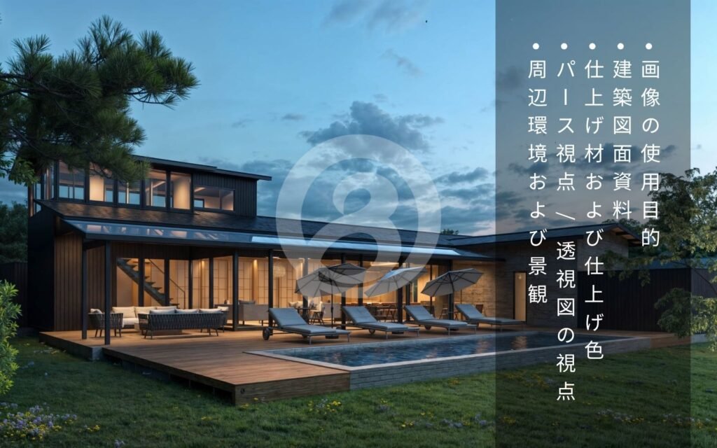 戸建て住宅のレンダリング制作前に準備すべき情報