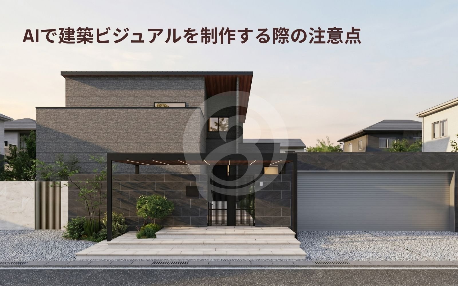 AIで建築ビジュアルを制作する際の注意点