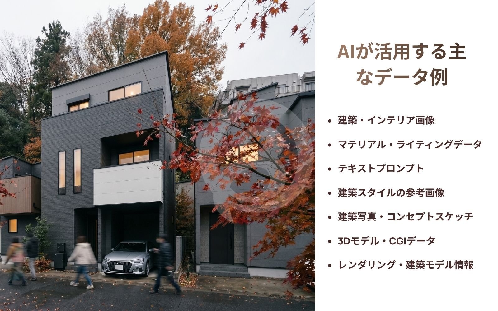 AIは膨大なデータを分析し、建築空間を予測・再現している