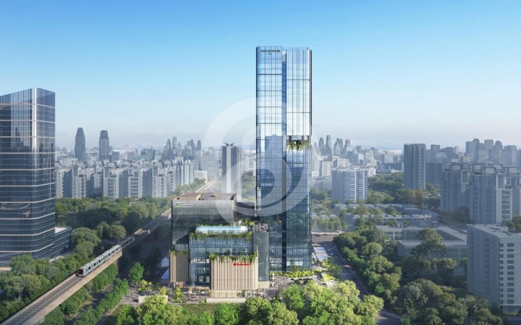 都市パースデザインにおける建物のスケール表現